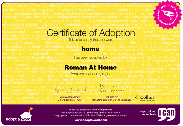 Adopt a Word - Home