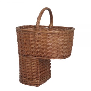 Willow Stair Step Basket with Handle 