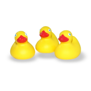 3 Yellow Rubber Ducks 