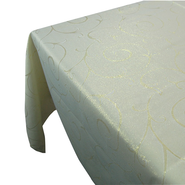 Gold Swirl Dining Tablecloth 