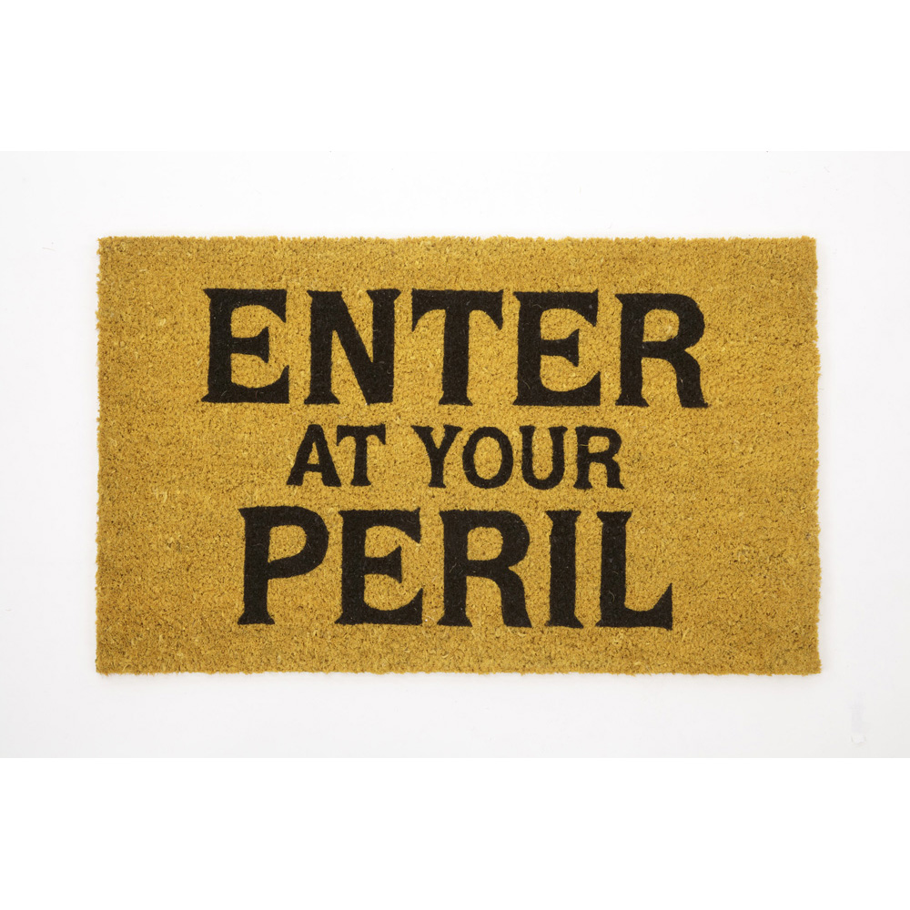 Enter at Your Peril Door Mat