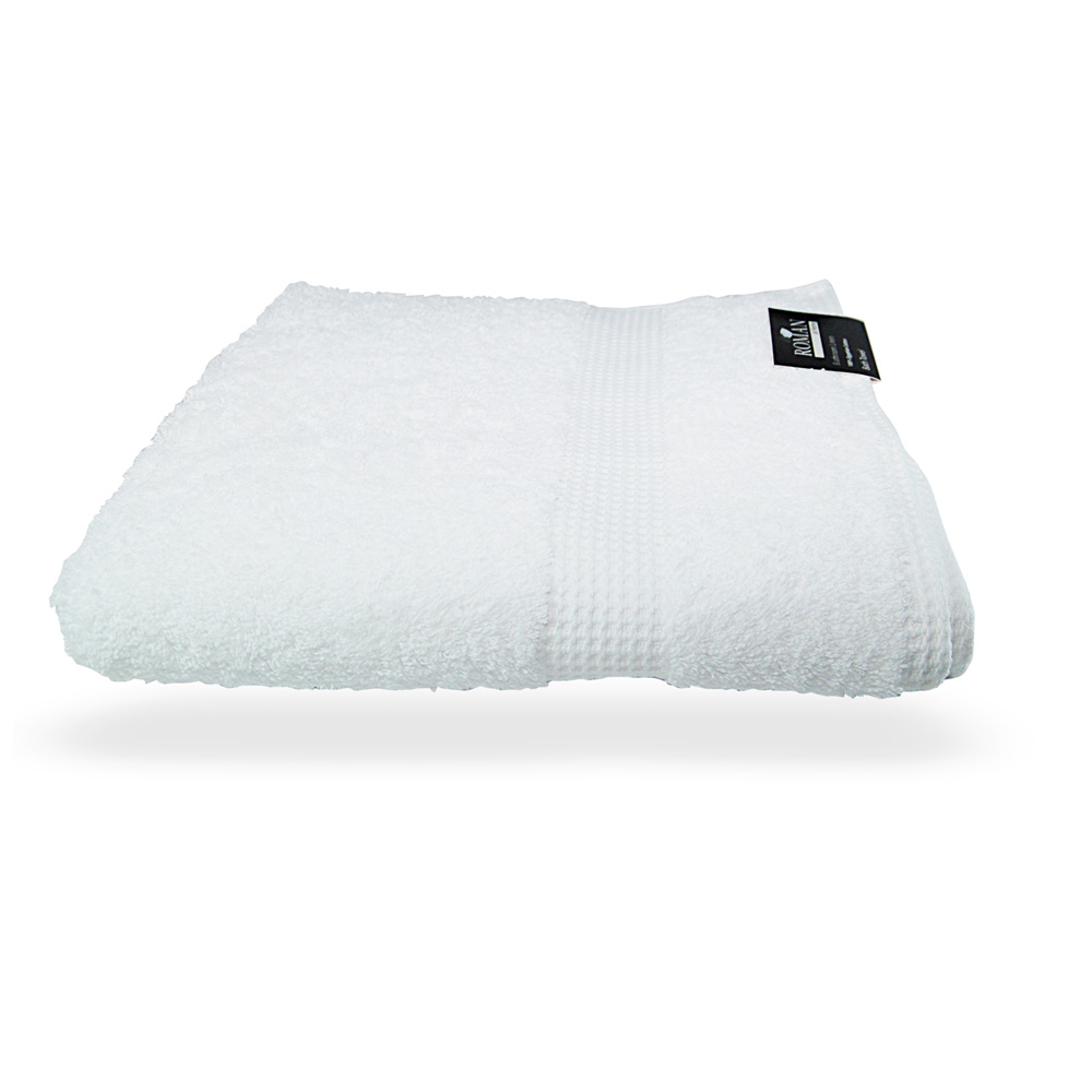 100% Egyptian Cotton Bath Towel - Crisp White