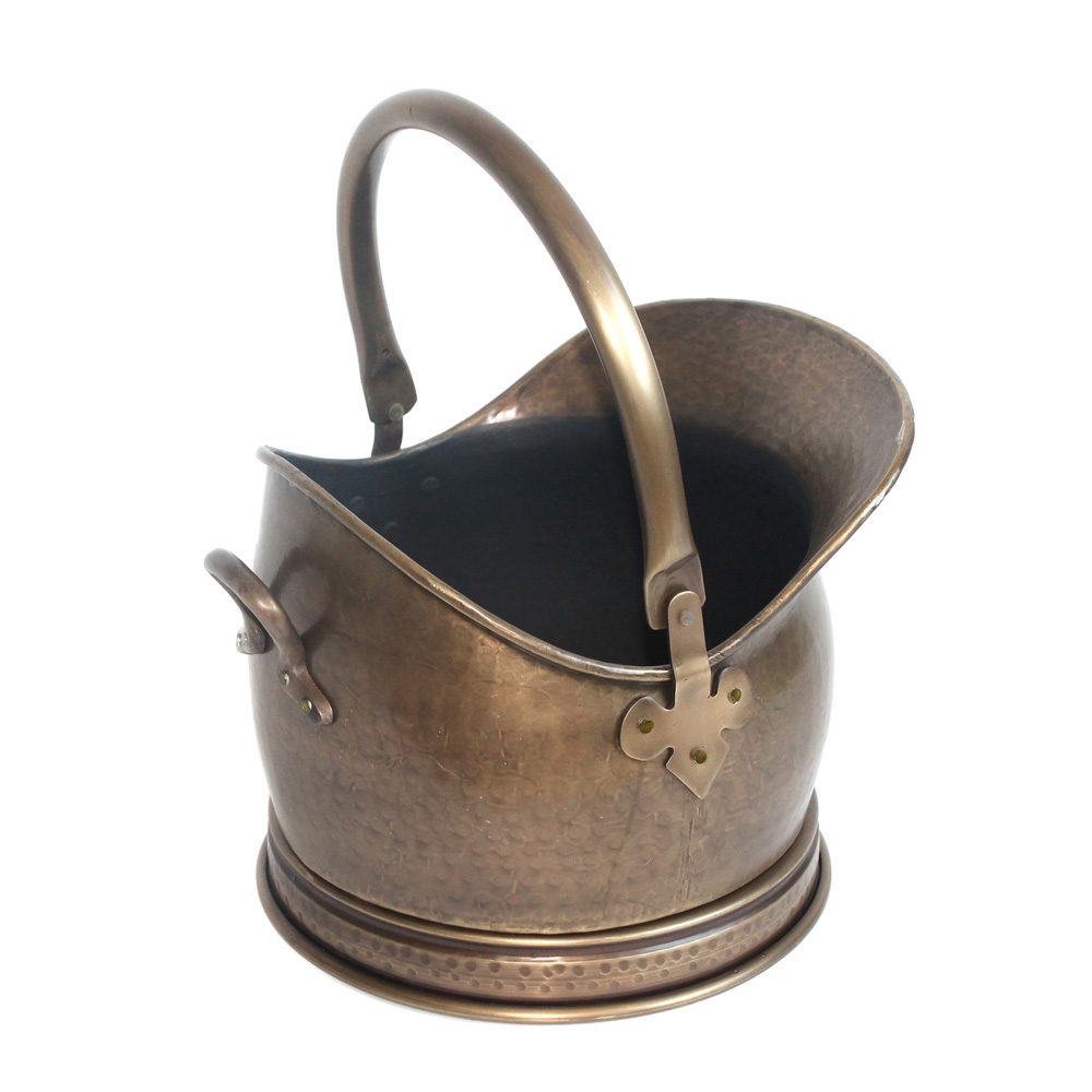 Antique Brass Effect Coal Bucket Roman At Home