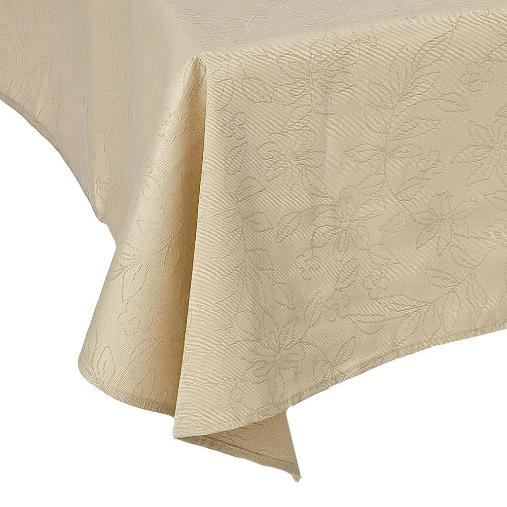 Cream Stone Elegance Tablecloth Square:  137x137cm