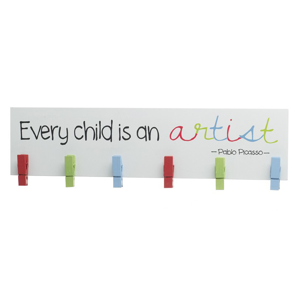 Every Child is an Artist Pegs Sign 