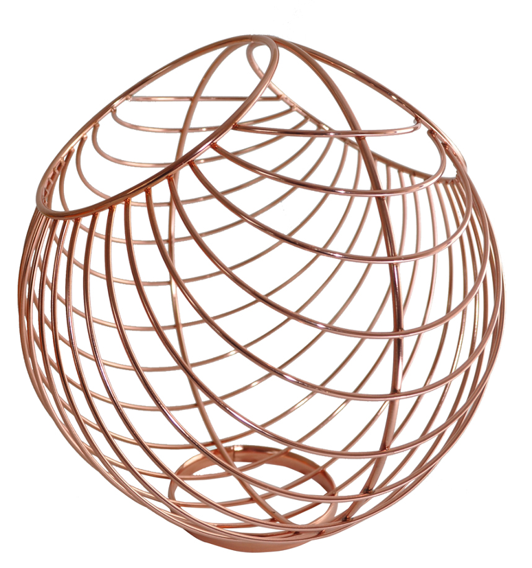 Rose Gold Wire Bathroom Bowl 