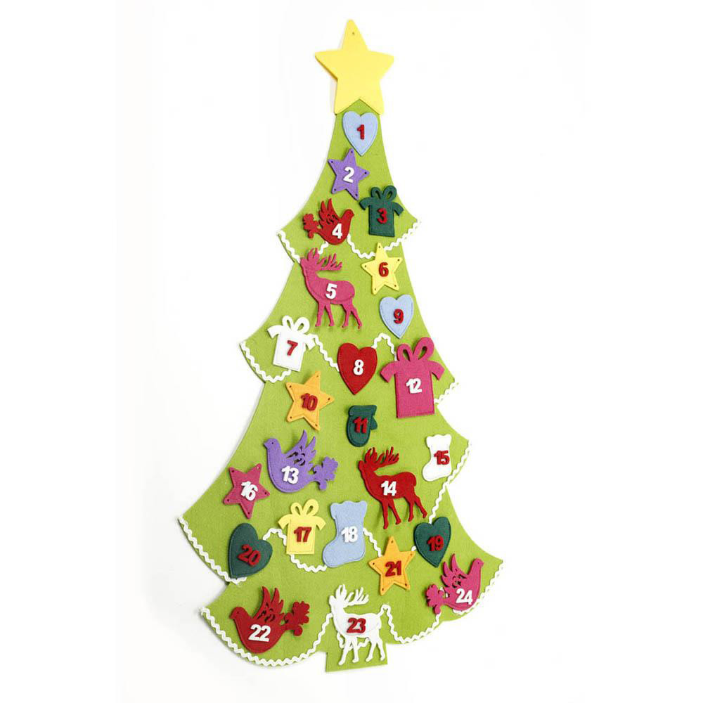 Hanging Christmas Tree Advent Calendar Roman At Home