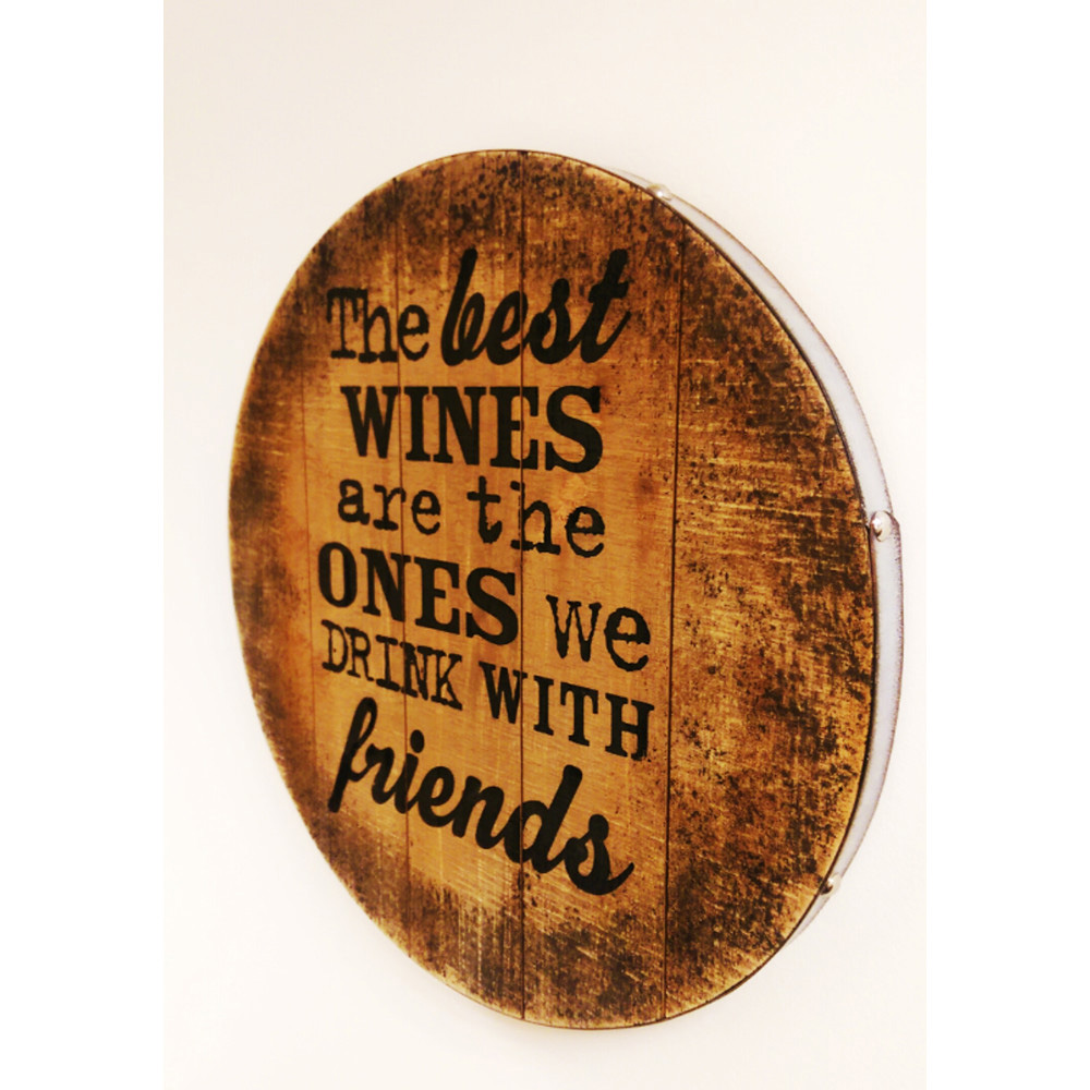 The Best Wines Wooden Wall Plaque 