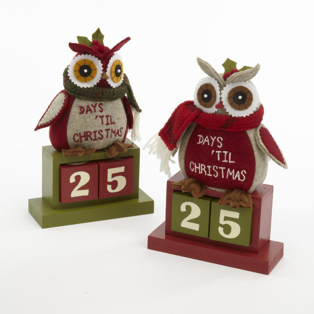 Wooden Owl Christmas Calendar 