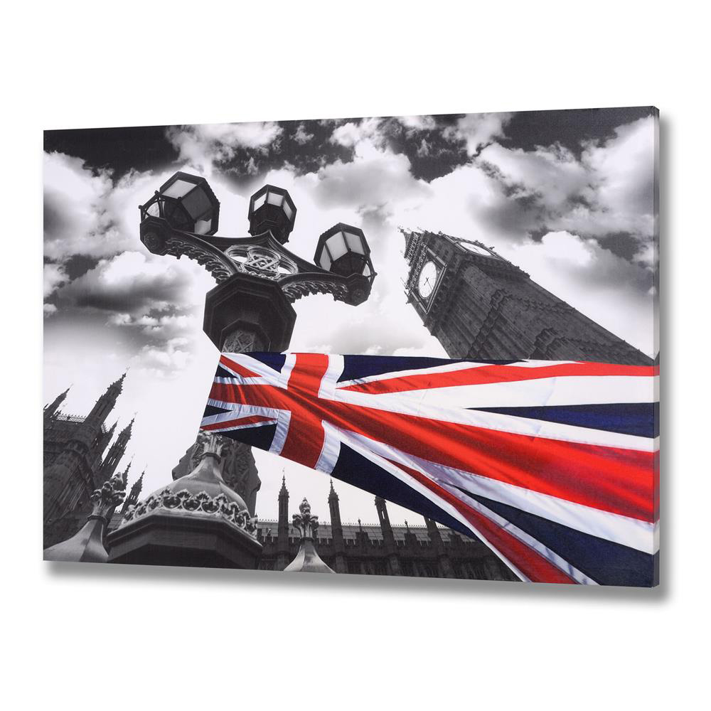 London's Big Ben Union Jack Canvas