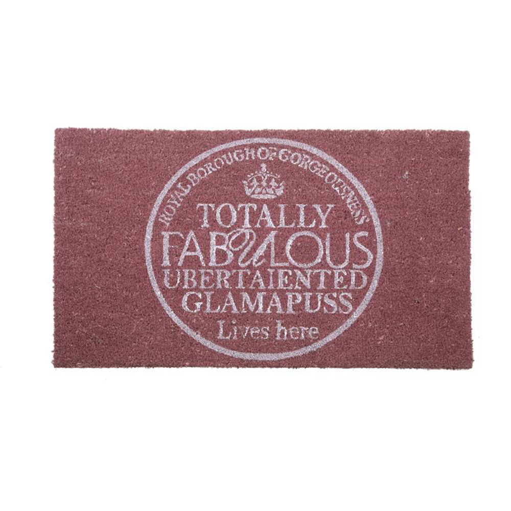 Totally Fabulous Ubertalented Glamapuss Doormat