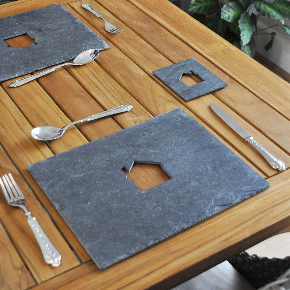 House Slate Placemats Roman At Home
